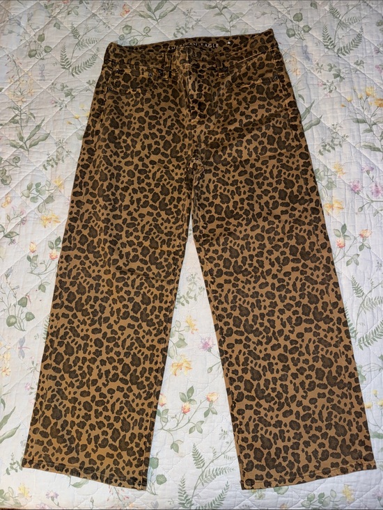American Eagle Outfitters Denim - American Eagle Outfitters Leopard Print Stretch Pants - Tan & Black